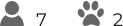 7              2