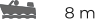 8 m